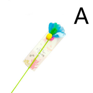 Interactive Cat Teaser Rod for Indoor Playtime Fun