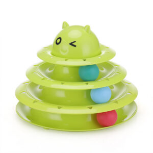 Three Layer Cat Toy Tower for Indoor Play